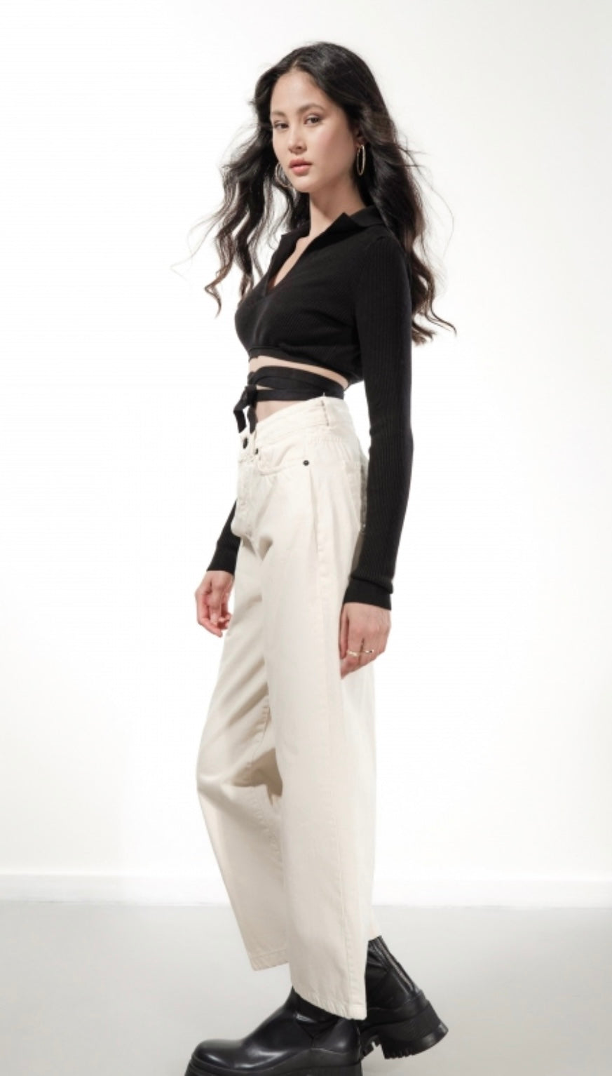 Top in maglia a scollo